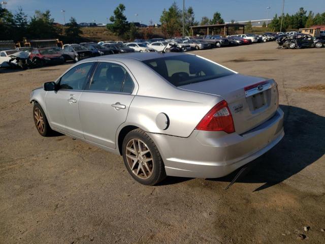 3FAHP0JA0CR367416 - 2012 FORD FUSION SEL SILVER photo 3