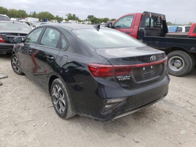 3KPF24AD5ME377076 - 2021 KIA FORTE FE BLACK photo 3