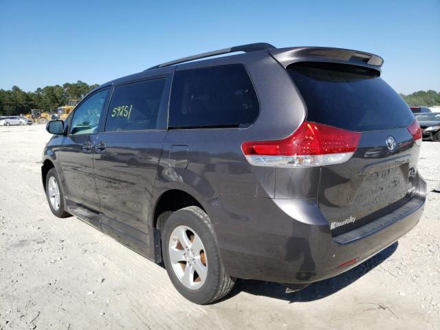 5TDKK3DC4DS379855 - 2013 TOYOTA SIENNA LE GRAY photo 3