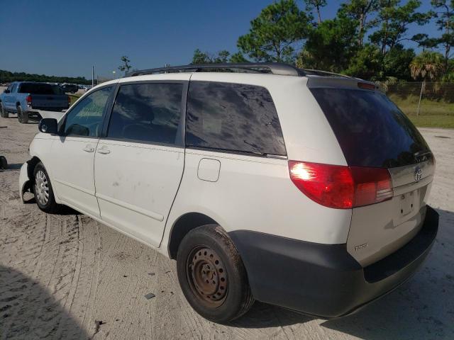 5TDZK23C88S168447 - 2008 TOYOTA SIENNA VAN WHITE photo 3