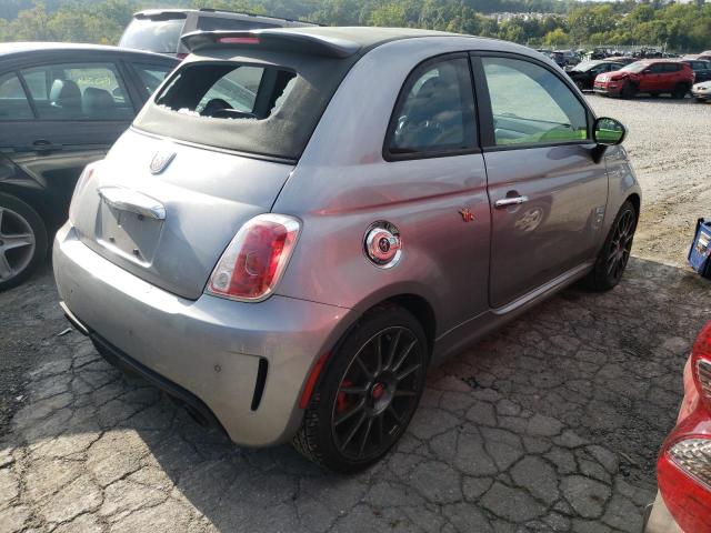 3C3CFFJH1JT420796 - 2018 FIAT 500 ABARTH SILVER photo 4