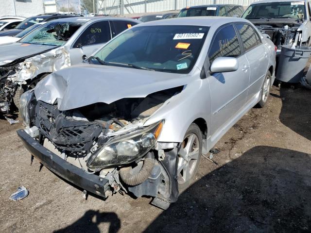 2T1BU4EE2BC581762 - 2011 TOYOTA CAROLLA SILVER photo 2