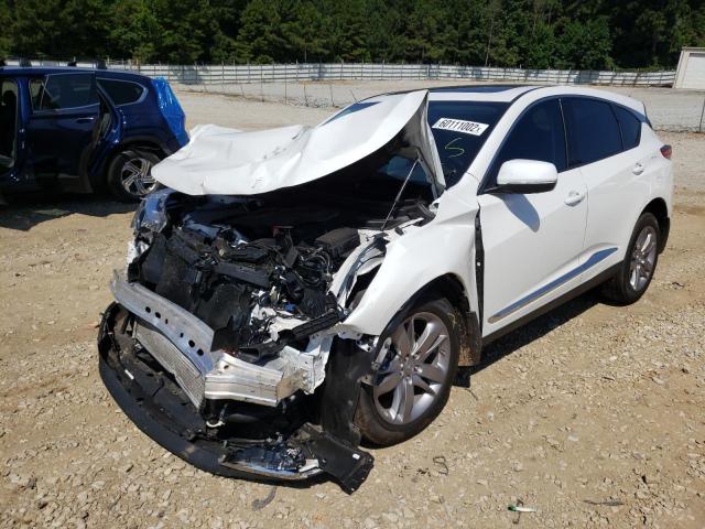 5J8TC1H73LL015964 - 2020 ACURA RDX ADVANC WHITE photo 2