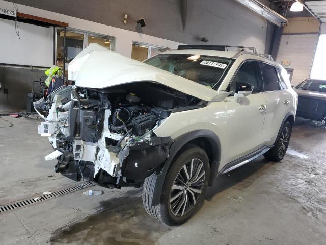 5N1DL1GS8NC332839 - 2022 INFINITI QX60 SENSO WHITE photo 2