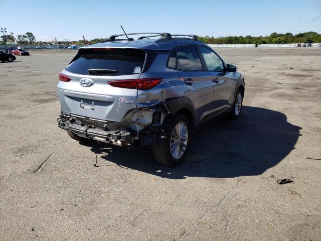 KM8K2CAA5MU719427 - 2021 HYUNDAI KONA SEL SILVER photo 4