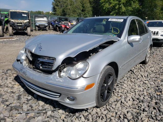 WDBRF87H86F758009 - 2006 MERCEDES-BENZ C 350 4MAT SILVER photo 2