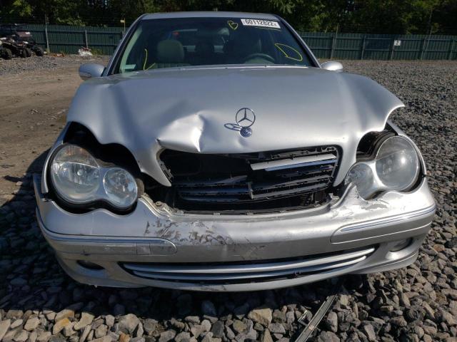 WDBRF87H86F758009 - 2006 MERCEDES-BENZ C 350 4MAT SILVER photo 9