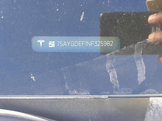 7SAYGDEF1NF325982 - 2022 TESLA MODEL Y أبيض صورة 10