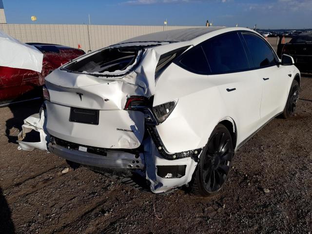 7SAYGDEF1NF325982 - 2022 TESLA MODEL Y أبيض صورة 4