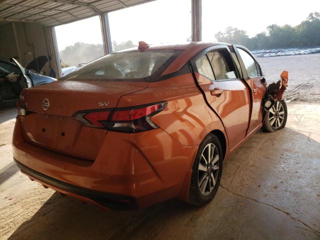 3N1CN8EV5ML882540 - 2021 NISSAN VERSA SV ORANGE photo 4