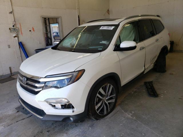 5FNYF6H00JB014220 - 2018 HONDA PILOT ELIT WHITE photo 2