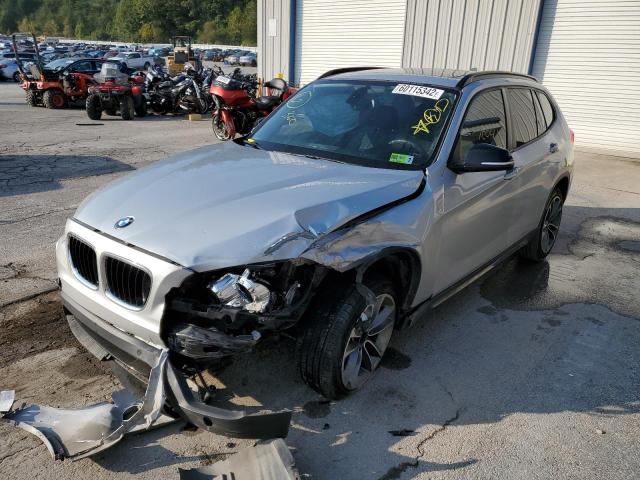 WBAVL1C53EVY11907 - 2014 BMW X1 XDRIVE2 SILVER photo 2