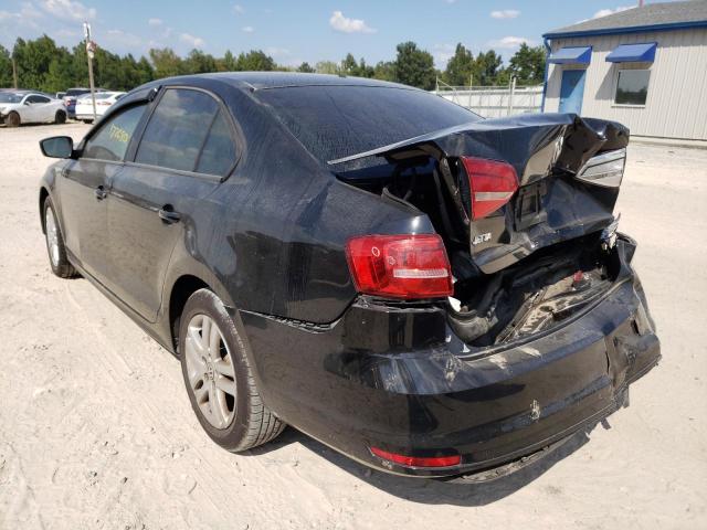 3VW1K7AJ1FM351730 - 2015 VOLKSWAGEN JETTA BASE 黑色 照片 3