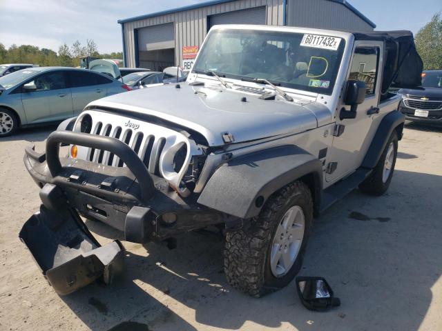 1J4FA24148L501404 - 2008 JEEP WRANGLER X SILVER photo 2