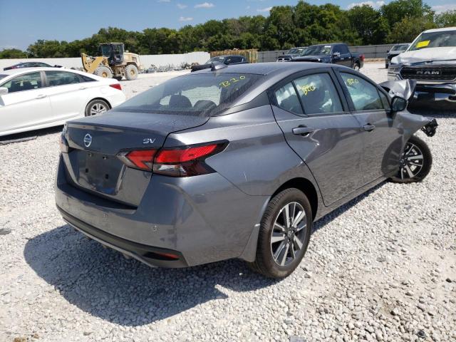 3N1CN8EV1ML849714 - 2021 NISSAN VERSA SV GRAY photo 4