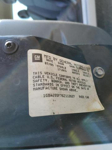 1G8AJ55F76Z112627 - 2006 SATURN ION LEVEL WHITE photo 10