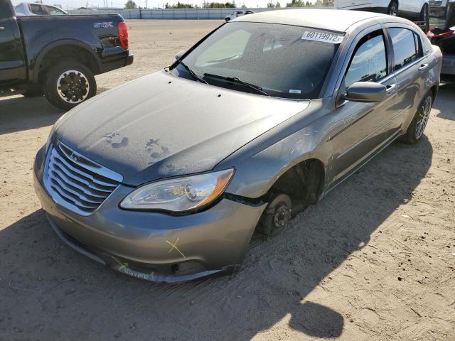 1C3CCBAB1CN271404 - 2012 CHRYSLER 200 LX GRAY photo 2