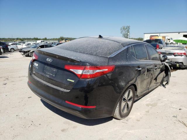 KNAGM4AD6C5034153 - 2012 KIA OPTIMA HYB BLACK photo 4