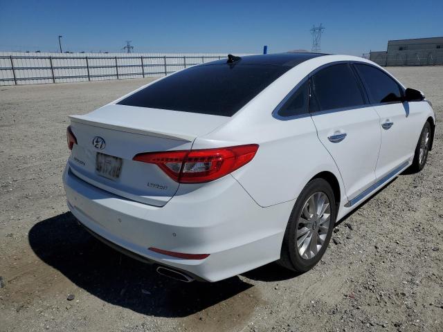 5NPE34AF7FH078083 - 2015 HYUNDAI SONATA SPO WHITE photo 4