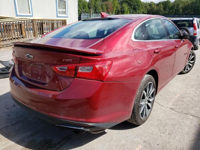 1G1ZG5STXLF058716 - 2020 CHEVROLET MALIBU RS 红色 照片 4