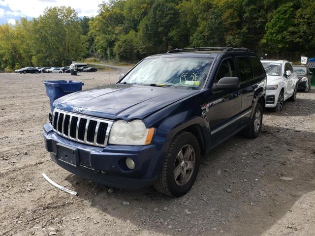 1J4HR58N65C546906 - 2005 JEEP GRAND CHER BLUE photo 2