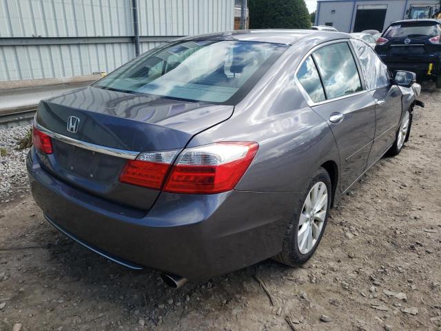 1HGCR2F80DA239853 - 2013 HONDA ACCORD EXL GRAY photo 4