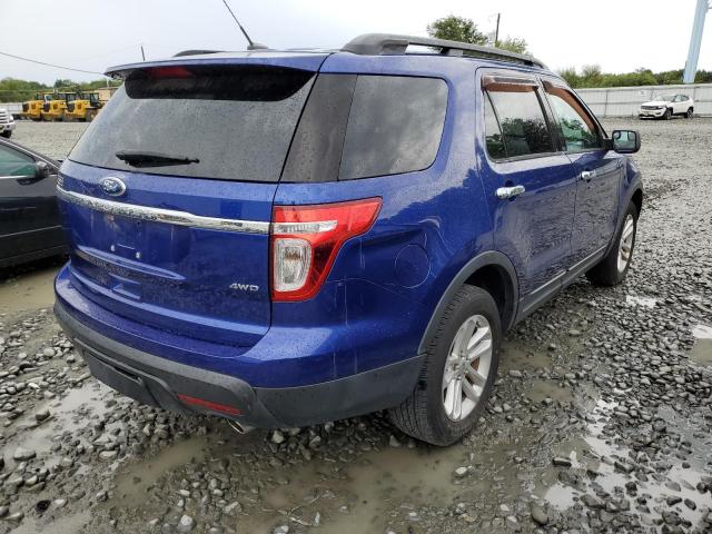 1FM5K8B89FGB47382 - 2015 FORD EXPLORER BLUE photo 4