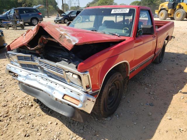 1GCCS14R4M2230351 - 1991 CHEVROLET S TRUCK S1 RED photo 2
