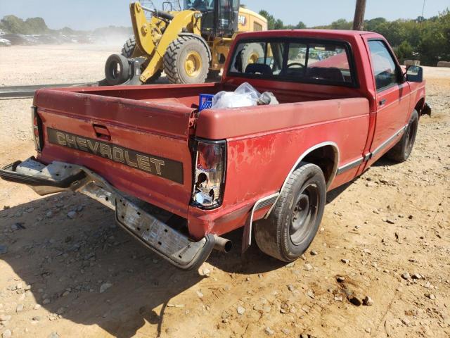1GCCS14R4M2230351 - 1991 CHEVROLET S TRUCK S1 RED photo 4