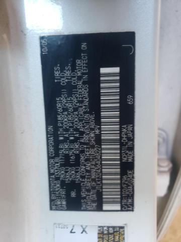 JTLKT324364048227 - 2006 TOYOTA SCION XB 白色 照片 10