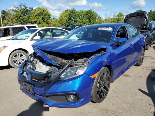 2HGFC2F85KH601401 - 2019 HONDA CIVIC SPOR BLUE photo 2