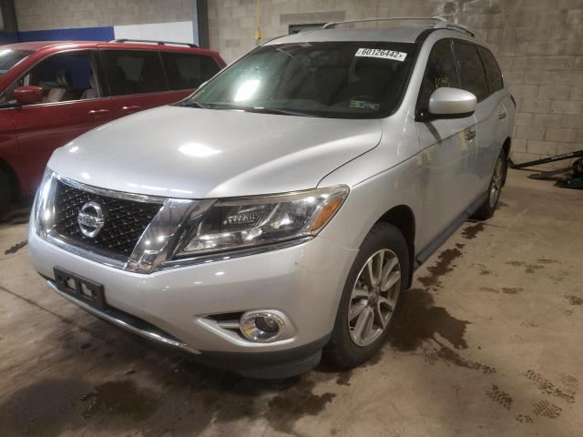 5N1AR2MM8FC692742 - 2015 NISSAN PATHFINDER SILVER photo 2