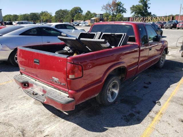 1GCCS195X18252109 - 2001 CHEVROLET S TRUCK S1 RED photo 4