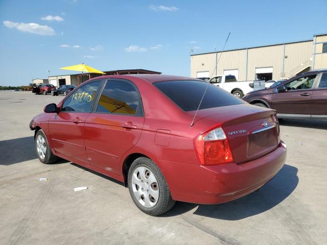 KNAFE121355203012 - 2005 KIA SPECTRA LX RED photo 3