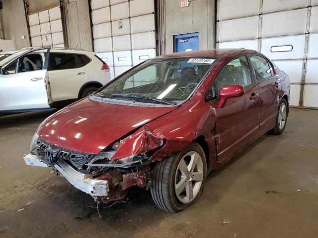 2HGFA16689H500202 - 2009 HONDA CIVIC LX-S Tünd qırmızı foto 2