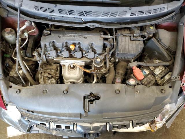 2HGFA16689H500202 - 2009 HONDA CIVIC LX-S Tünd qırmızı foto 7