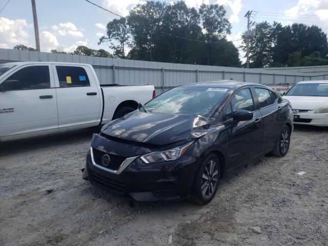 3N1CN8EV6ML865648 - 2021 NISSAN VERSA SV BLACK photo 2