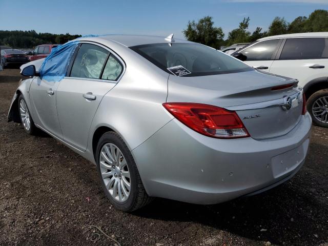 W04GS5EC5B1011897 - 2011 BUICK REGAL CXL SILVER photo 3