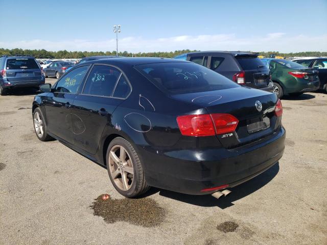 3VW1K7AJ9EM378690 - 2014 VOLKSWAGEN JETTA BASE BLACK photo 3