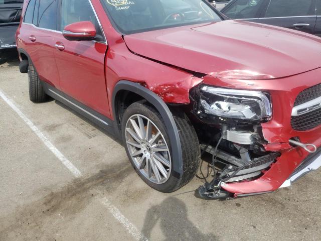 W1N4M4HB1MW135423 - 2021 MERCEDES-BENZ GLB 250 4M RED photo 9