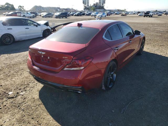 KMTG44LA6KU027117 - 2019 GENESIS G70 PRESTI RED photo 4