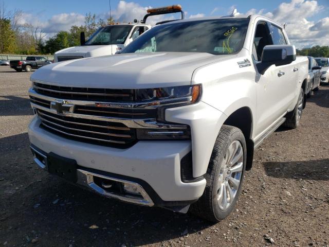 3GCUYHED4MG205844 - 2021 CHEVROLET 1500 SILVE WHITE photo 2