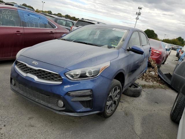 3KPF24AD9ME338037 - 2021 KIA FORTE FE BLUE photo 2