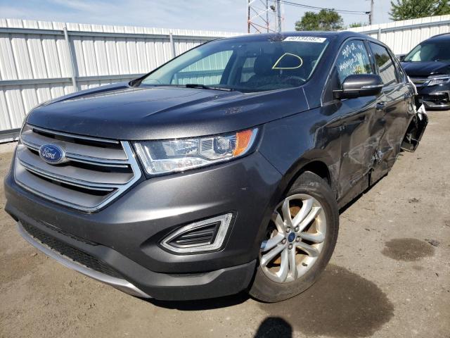 2FMPK4J89JBC63183 - 2018 FORD EDGE SEL SILVER photo 2