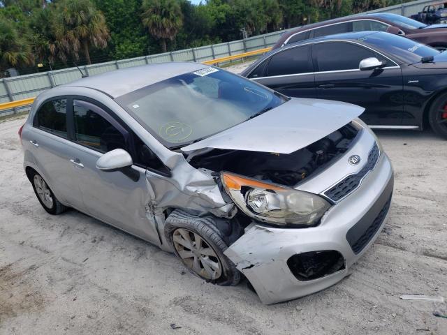 KNADN5A37D6143858 - 2013 KIA RIO EX SILVER photo 9