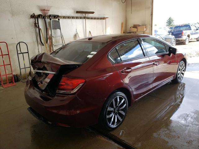 19XFB2F92FE089074 - 2015 HONDA CIVIC EXL Bordo foto 4