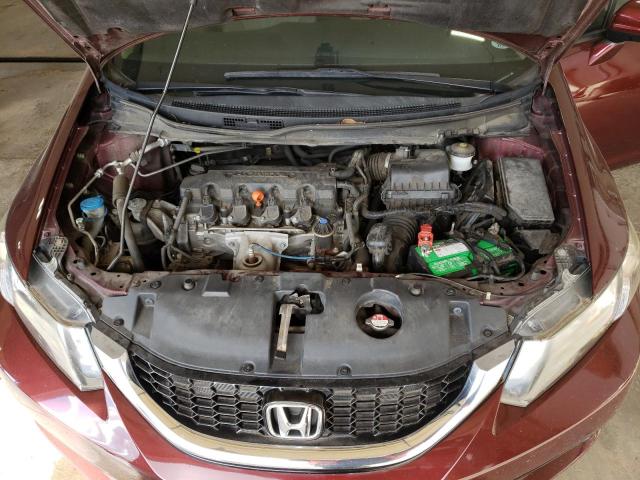 19XFB2F92FE089074 - 2015 HONDA CIVIC EXL Bordo foto 7