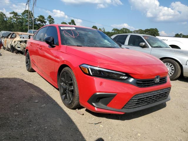 2HGFE2F57NH504172 - 2022 HONDA CIVIC SPOR RED photo 1
