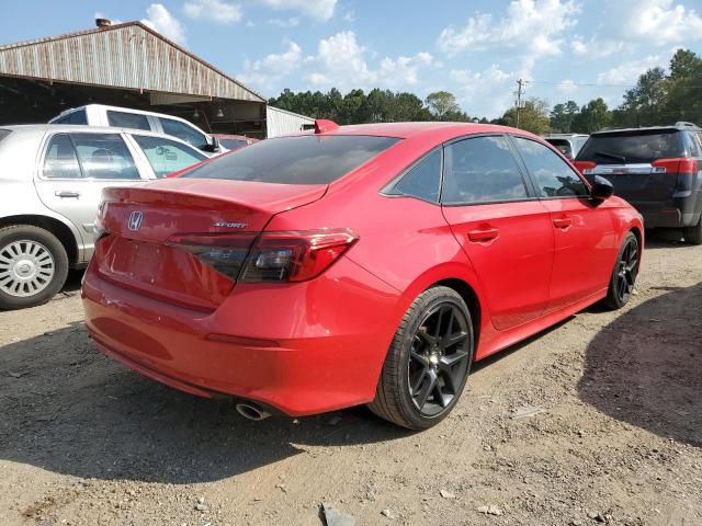 2HGFE2F57NH504172 - 2022 HONDA CIVIC SPOR RED photo 4