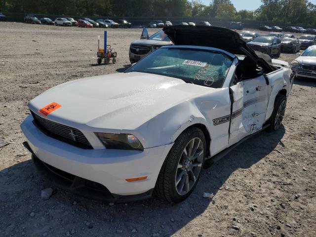 1ZVBP8FF7B5107175 - 2011 FORD MUSTANG GT WHITE photo 2